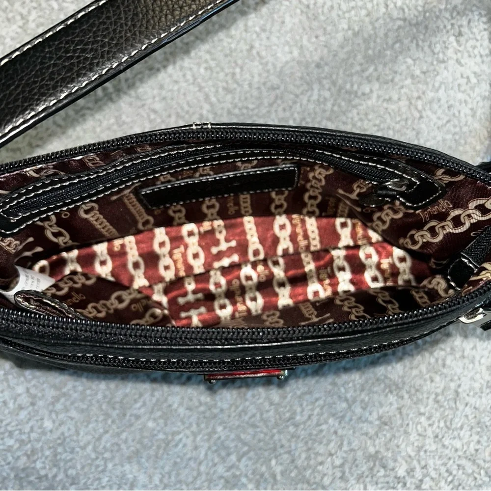 Black Leather Shoulder Bag